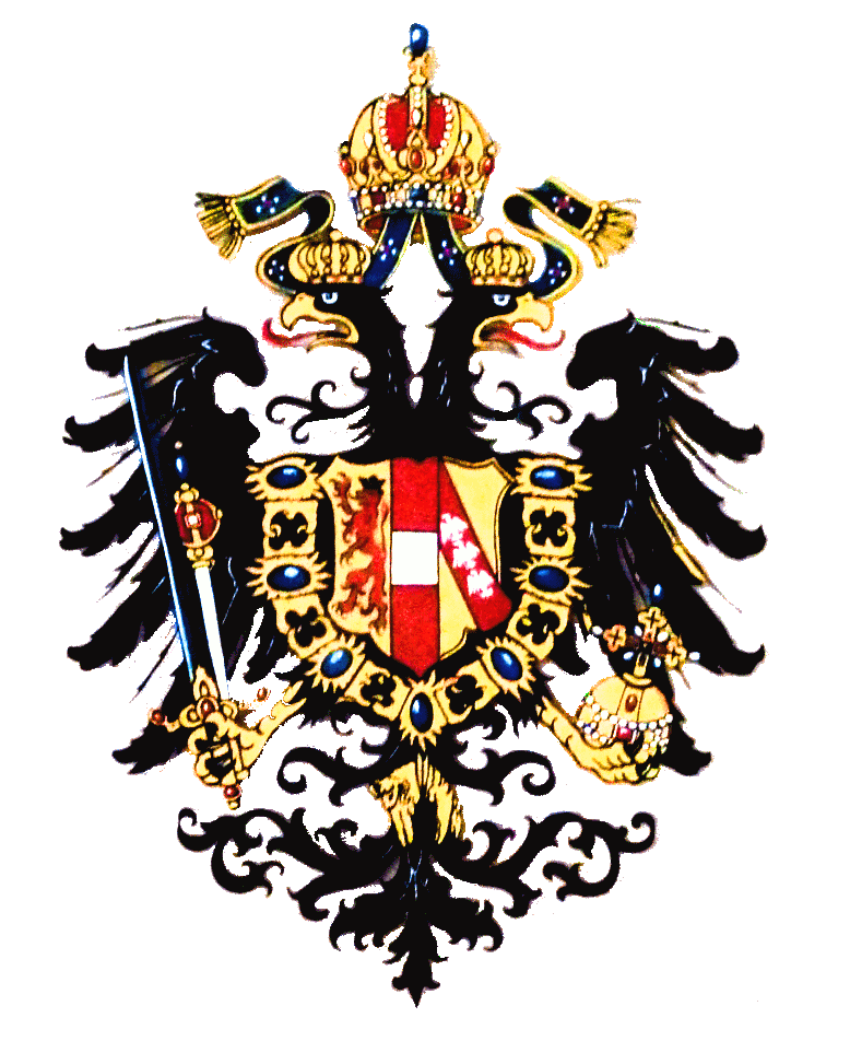 Der Doppeladler als Symbol für das vereinte Kaiserreich Österreich und Königreich Ungarn