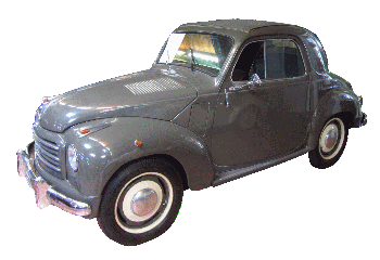 Fiat Topolino aus den 1950er Jahren im Villacher Fahrzeug- und Radiomuseum