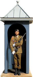 Palastwache vor dem Großherzoglichen Palast