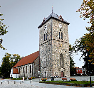Die romanische Liebfrauenkirche in Trondheim