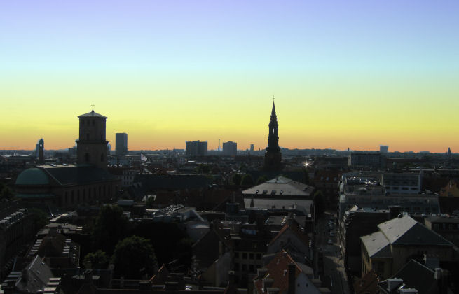 Sonnenuntergang �ber Kopenhagen 