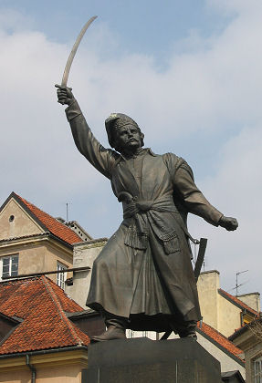 Das Jan-Kilianski-Denkmal an einem Eingang zur Altstadt 